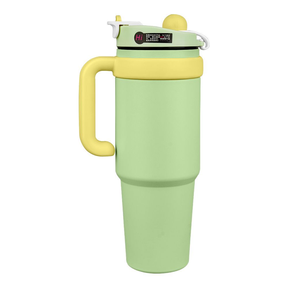 Mood The Cup Ice Bomber Thermos Travel Mug, Cold Coffee Tumbler, 1200ml, Green, 102344 - Image 3