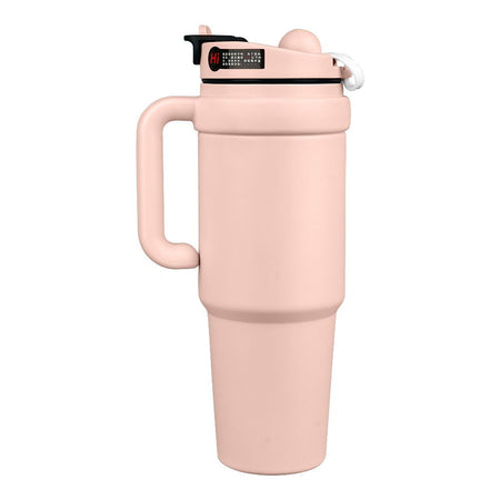 Mood The Cup Ice Bomber Thermos Travel Mug, Cold Coffee Tumbler, 1200ml, Pink, 102344 - Image 3