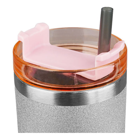 Diamond Paint Stainless Steel Vacuum Insulated Travel Mug with Lid & Straw, Coffee Tumbler, 900ml, Pink, 102229 - Image 4