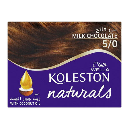 Wella Koleston Naturals Permanent Hair Color Cream Kit - Salon Quality Hair Dye, 5/0 Milk Chocolate - Image 6