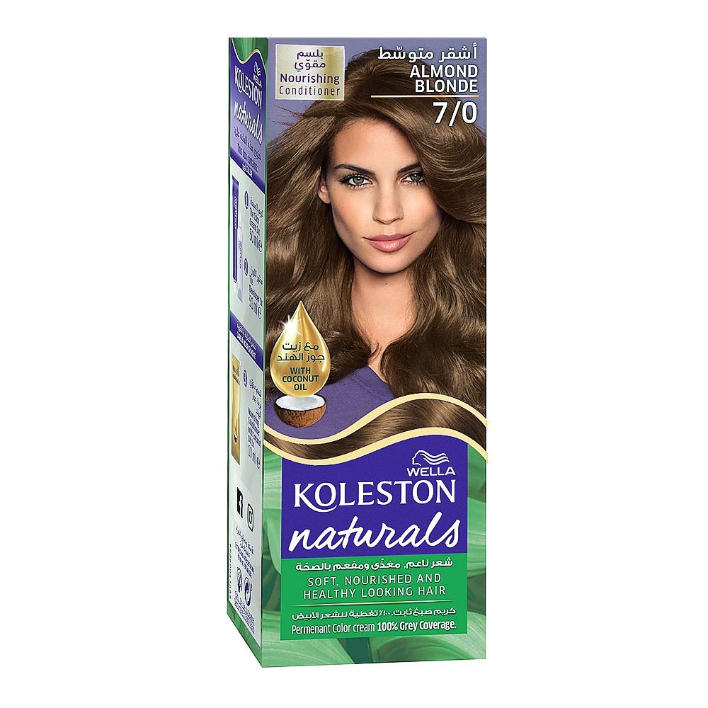 Wella Koleston Naturals Hair Color, 7/0 Almond Blonde - Main Image