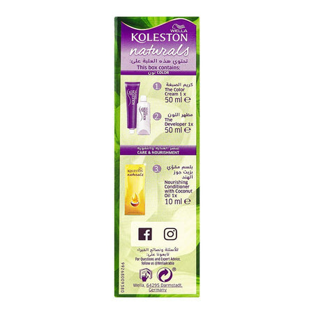 Wella Koleston Naturals Hair Color, 7/0 Almond Blonde - Image 3