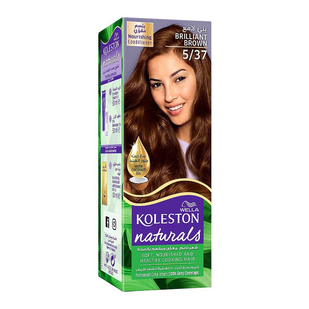 Wella Koleston Naturals Hair Color, 5/37 Brilliant Brown - Main Image