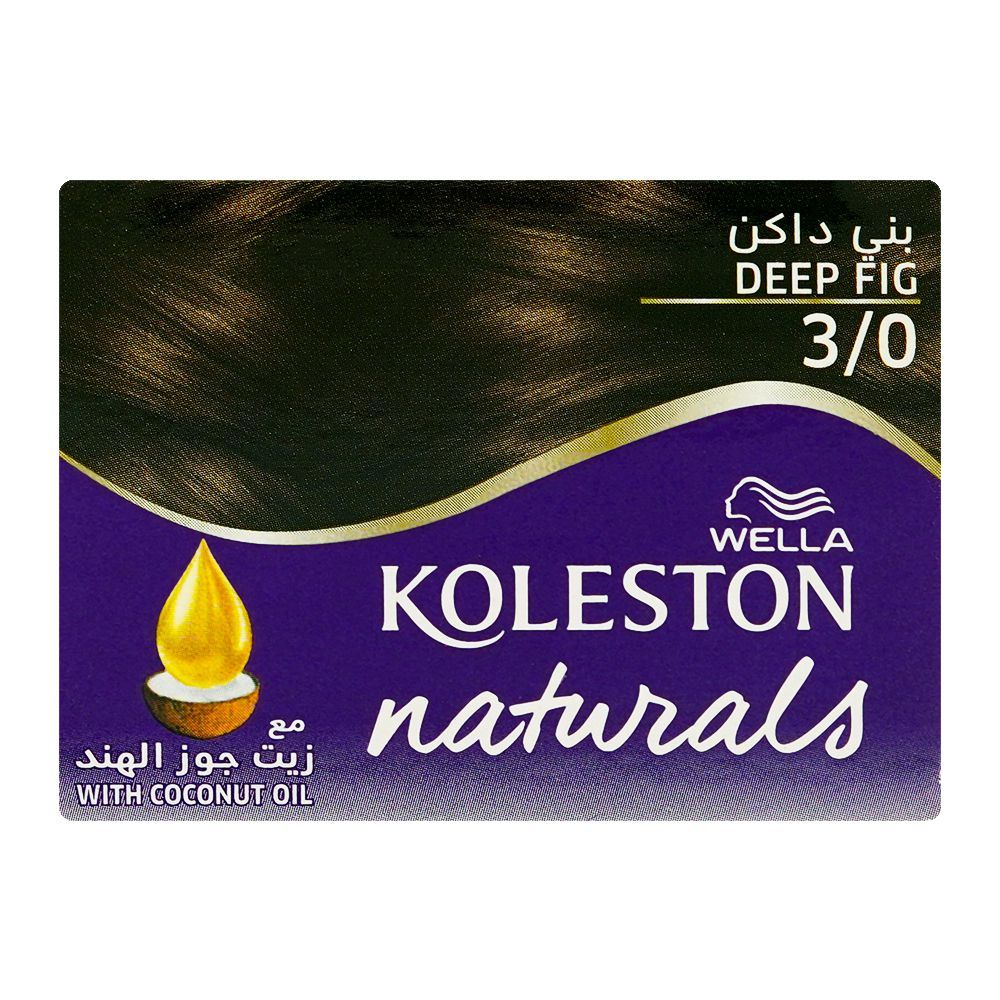 Wella Koleston Naturals Permanent Hair Color Cream Kit - Salon Quality Hair Dye, 3/0 Deep Fig - Image 6