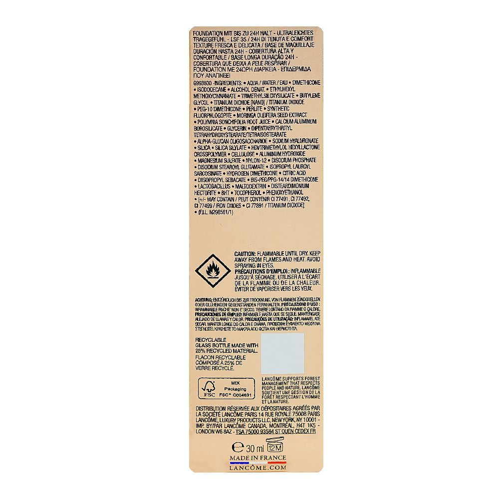 Lancome Teint Idole Ultra Wear Liquid Foundation, Transfer-Free, SPF35, 30ml, 435C 06 Beige Cannelle - Image 3
