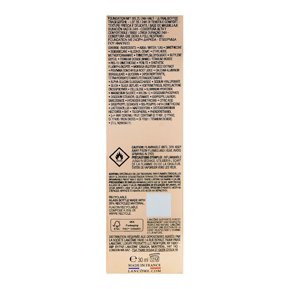 Lancome Teint Idole Ultra Wear Liquid Foundation, Transfer-Free, SPF35, 30ml, 425C 05 Beige Noisette - Image 3