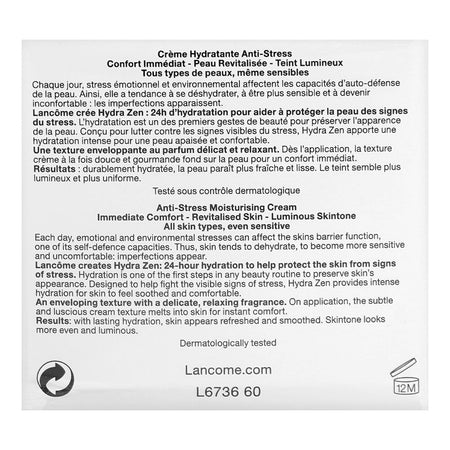 Lancome Hydra Zen Anti-Stress Hydratin & Soothing Day Cream, Face Moisturizer, 50ml - Image 3