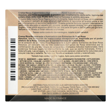 Lancome Absolue Regenerating Brightening Rich Night Cream, Face Moisturizer, For Dry Skin, 60ml - Image 3