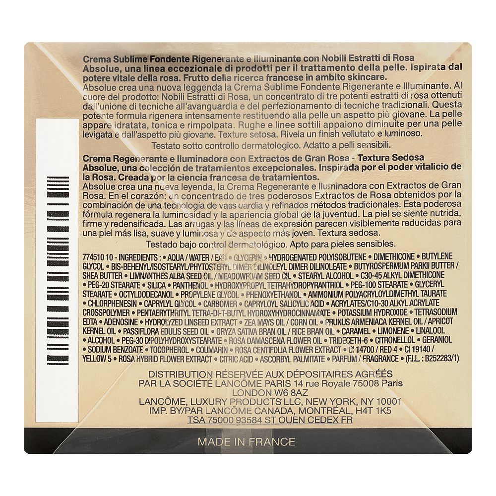 Lancome Absolue Regenerating Brightening Soft Day Cream, Face Moisturizer, Anti Aging, 60ml - Image 3