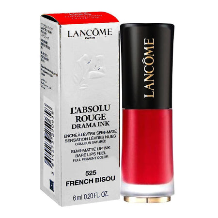 Lancome L'Absolu Rouge Drama Ink Semi-matte Liquid Lipstick, 6ml, 525 French Bisou - Image 2