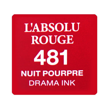 Lancome L'Absolu Rouge Drama Ink Semi-matte Liquid Lipstick, 6ml, 481 Nuit Pourpre - Image 6