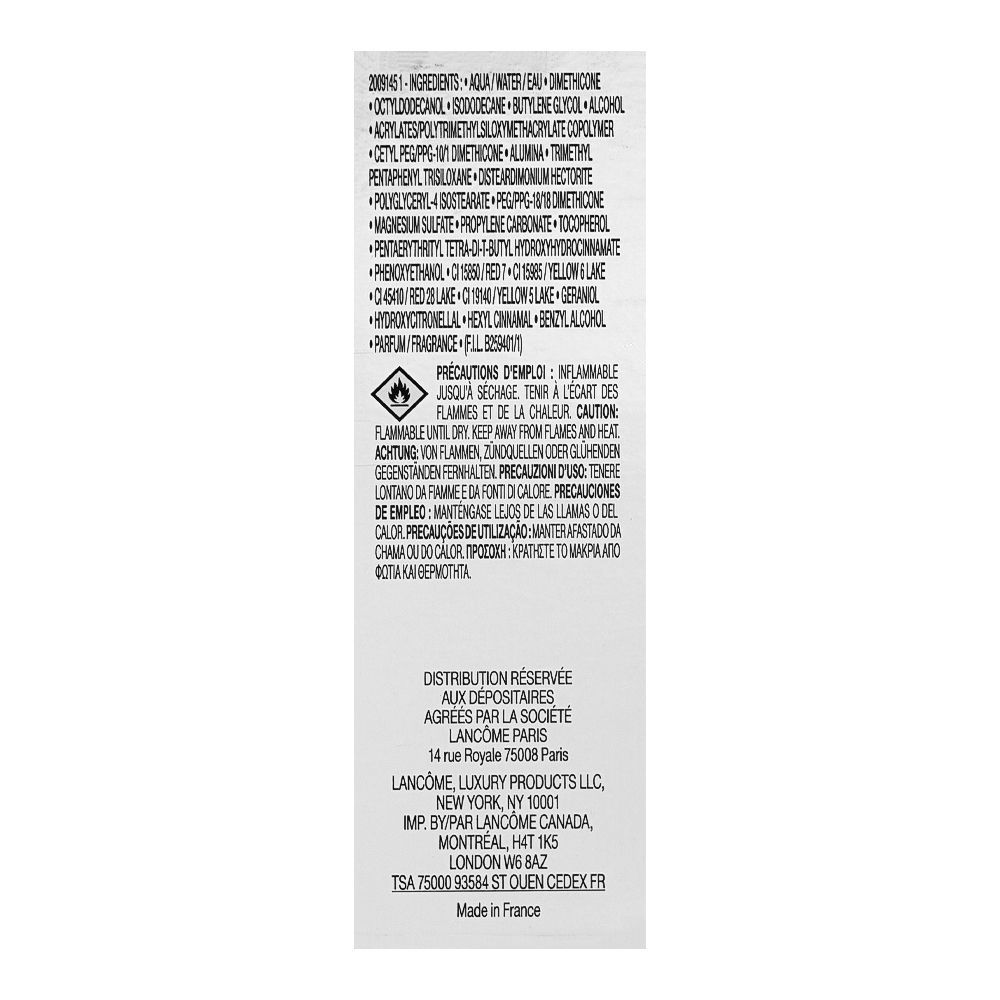 Lancome L'Absolu Rouge Drama Ink Semi-matte Liquid Lipstick, 6ml, 154 Dis Oui - Image 4