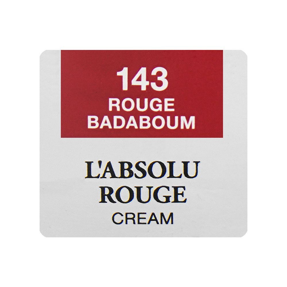 Lancome L'Absolu Rouge Hydrating Cream Lipstick, Smudge-Resistant, 3.4g, 143 Rouge Badaboum - Image 6