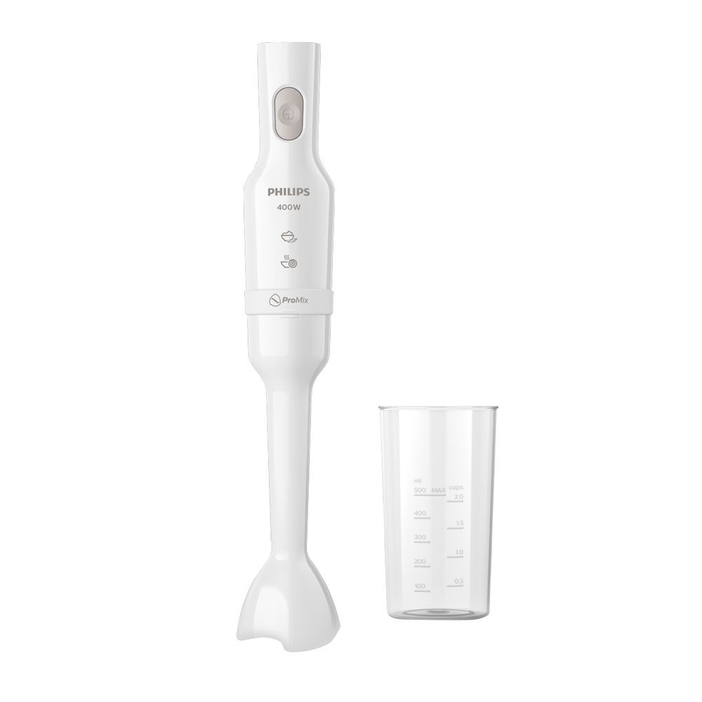 Philips 3000 Series Hand Blender with Beaker, 400W, White, HR2520/01 - Main Image