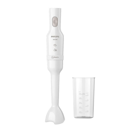 Philips 3000 Series Hand Blender with Beaker, 400W, White, HR2520/01 - Main Image