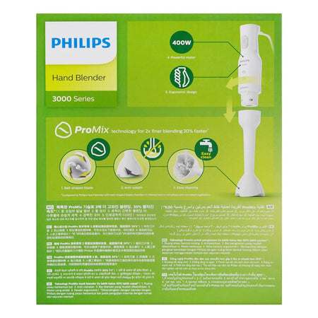 Philips 3000 Series Hand Blender with Beaker, 400W, White, HR2520/01 - Image 3