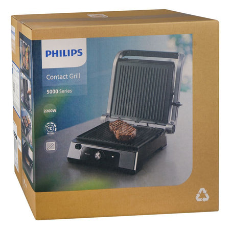 Philips 5000 Series Electric Contact Grill, 2200W, HD6301/90 - Image 2