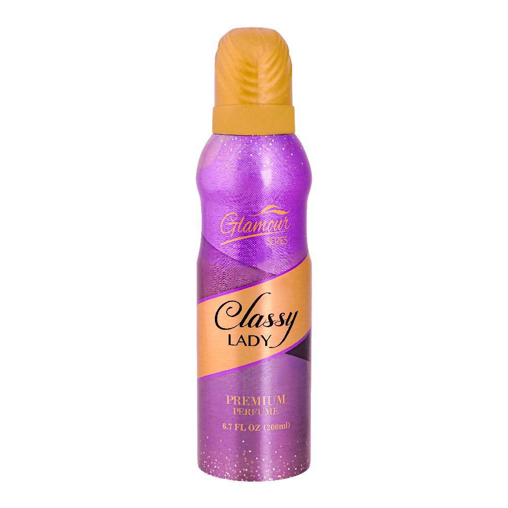 Glamour Series Classy Lady Premium Body Spray, For Women, 200ml - Main Image