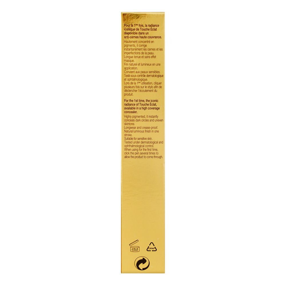 Yves Saint Laurent Touche E'Clat High Cover Radiant Concealer, 2.5ml, 1 Porcelain - Image 3