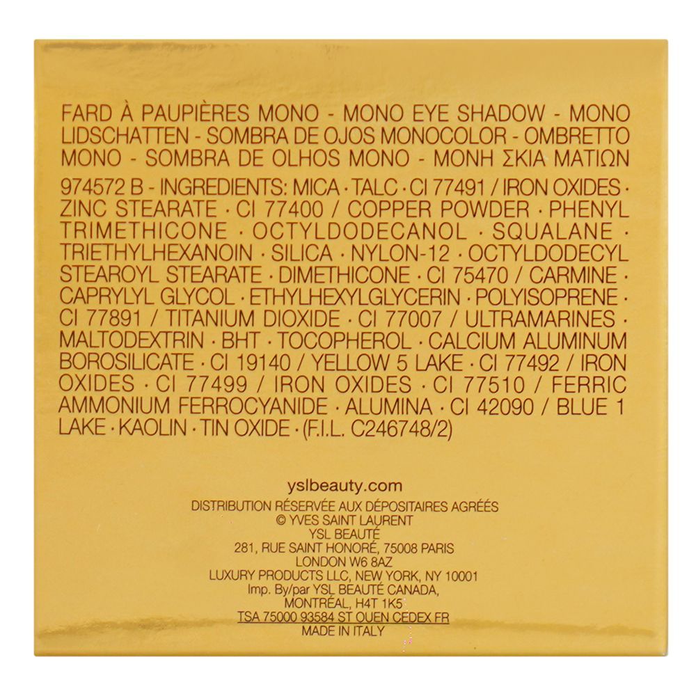 Yves Saint Laurent Satin Crush Satin Glow Eyeshadow, 1.8g, 5 Radical Rust - Image 4