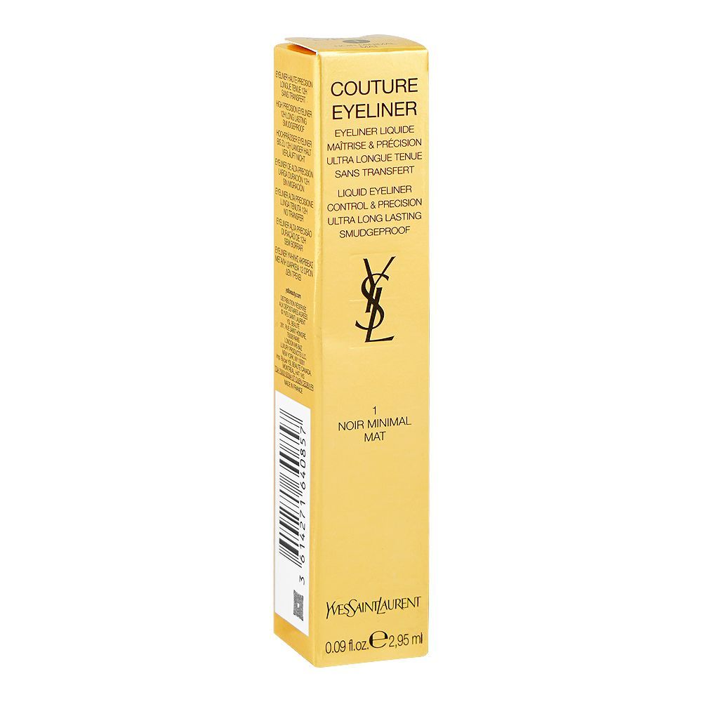 Yves Saint Laurent Couture Liquid Eyeliner, 2.95ml, 1 Noir Minimal Mat - Image 2