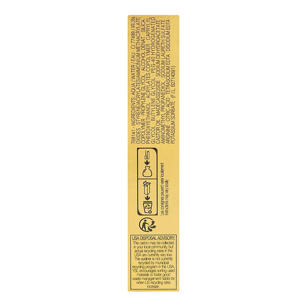 Yves Saint Laurent Couture Liquid Eyeliner, 2.95ml, 1 Noir Minimal Mat - Image 3