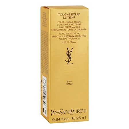 Yves Saint Laurent Touche Eclat Le Teint Liquid Foundation, Medium Coverage, SPF22, PA++, 25ml, B40 Sand - Image 2