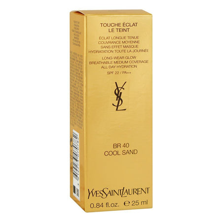 Yves Saint Laurent Touche Eclat Le Teint Liquid Foundation, Medium Coverage, SPF22, PA++, 25ml, BR40 Cool Sand - Image 2