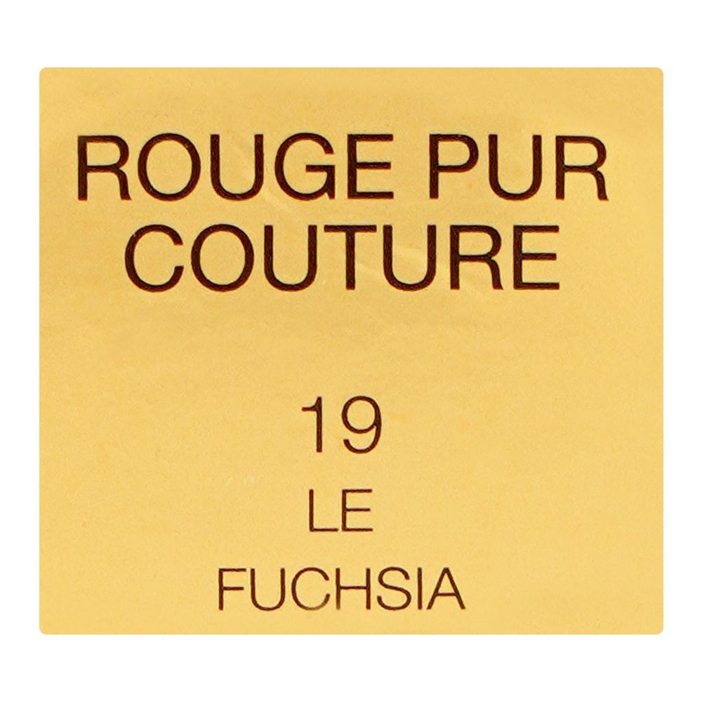 Yves Saint Laurent Rouge Pur Couture Satiny Radiance Lipstick, 3.8g, 19 Le Fuchsia - Image 6