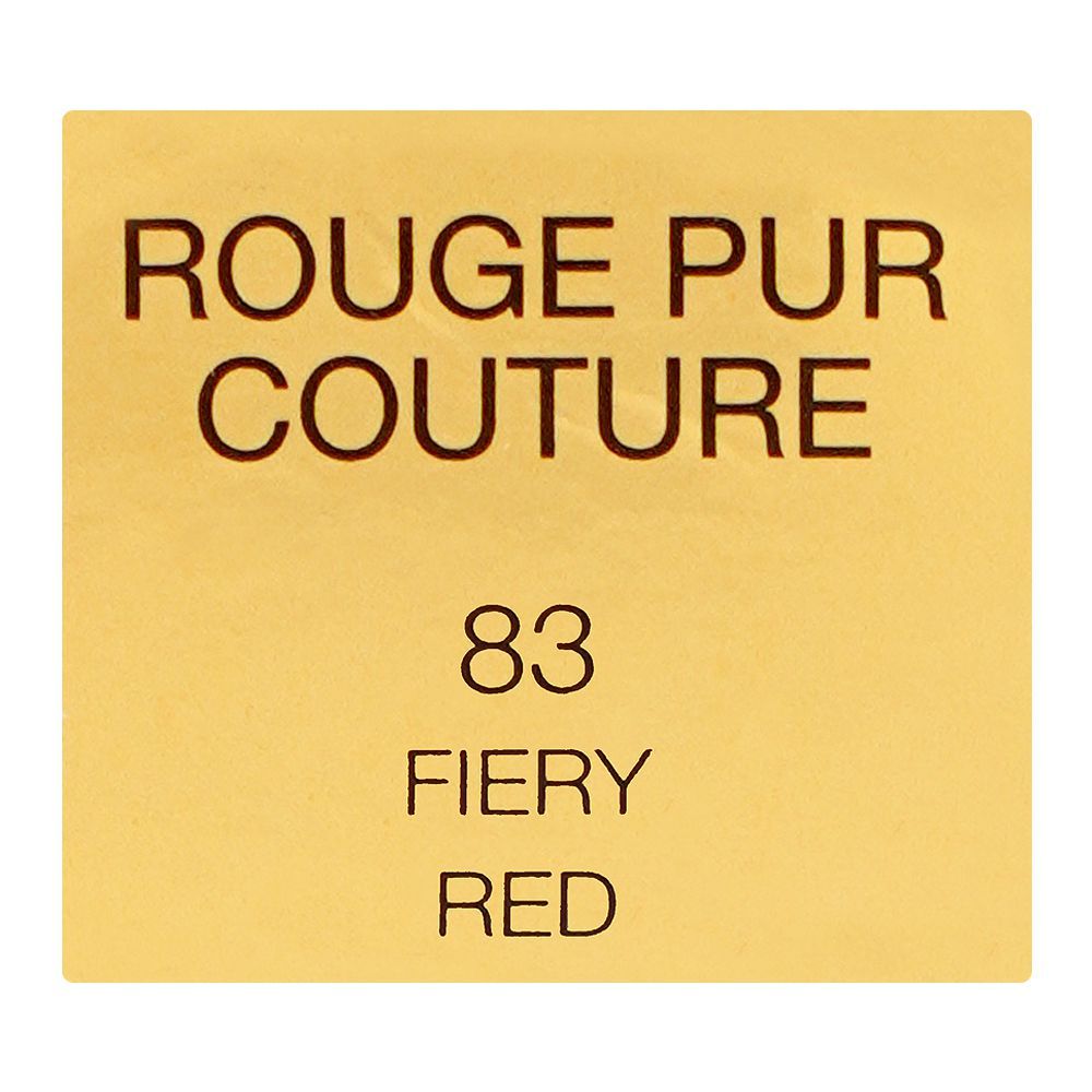 Yves Saint Laurent Rouge Pur Couture Satiny Radiance Lipstick, 3.8g, 83 Fiery Red - Image 6