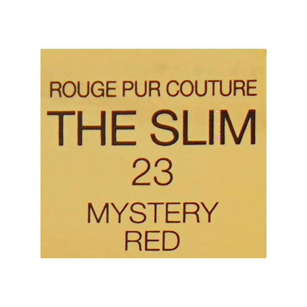 Yves Saint Laurent Rouge Pur Couture The Slim Leather Matte Lipstick, 2.2g, 23 Mystery Red - Image 6