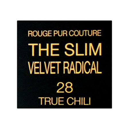 Yves Saint Laurent Rouge Pur Couture The Slim Velvet Radical Matte Lipstick, 2g, 28 True Chili - Image 6