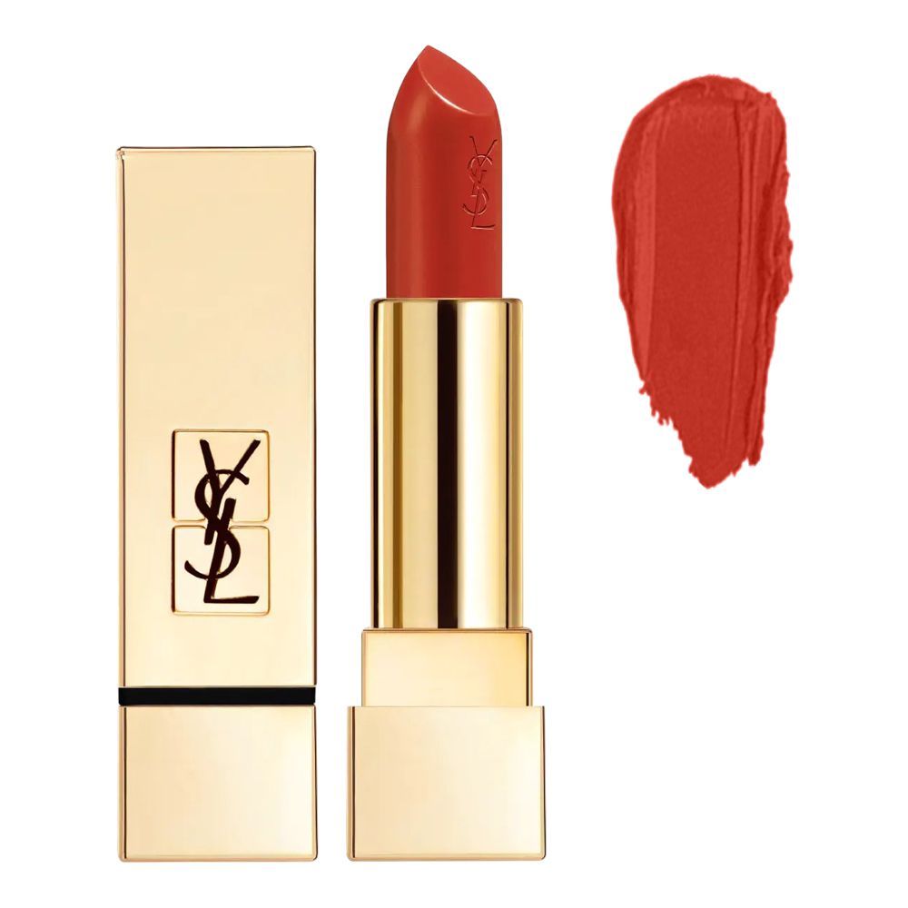 Yves Saint Laurent Rouge Pur Couture Satiny Radiance Lipstick, 3.8g, 154 Orange Fatal - Main Image