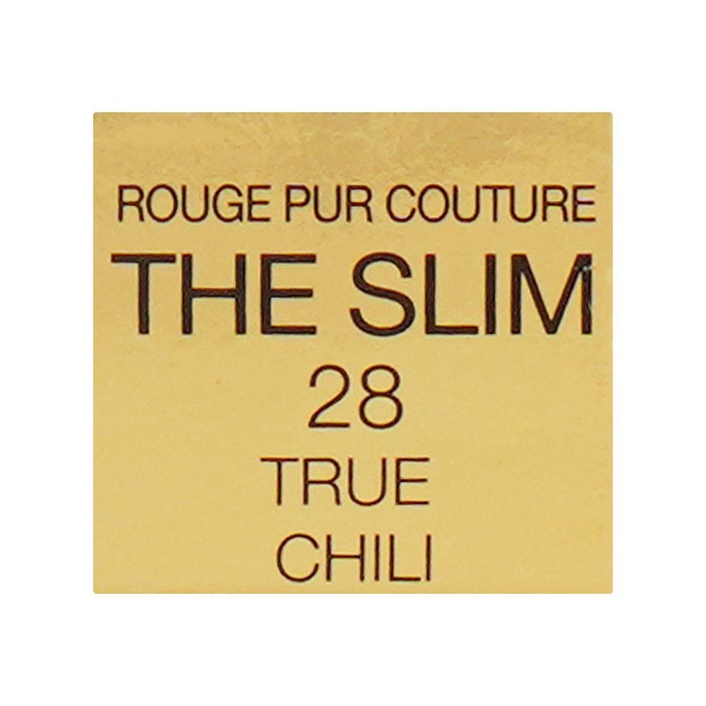 Yves Saint Laurent Rouge Pur Couture The Slim Leather Matte Lipstick, 2.2g, 28 True Chili - Image 6