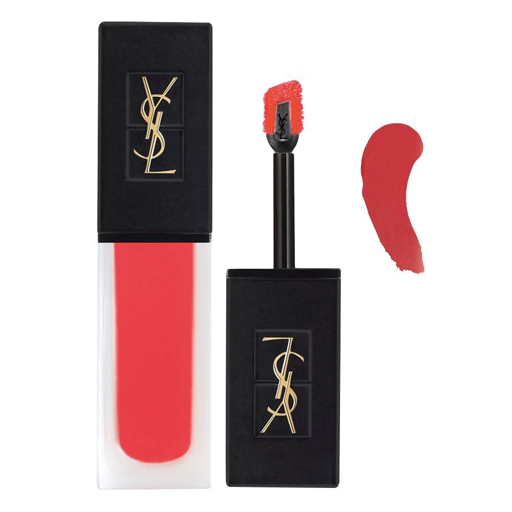 Yves Saint Laurent Tatouage Couture Velvet Cream Matte Liquid Lipstick, 6ml, 202 Coral Symbol - Main Image