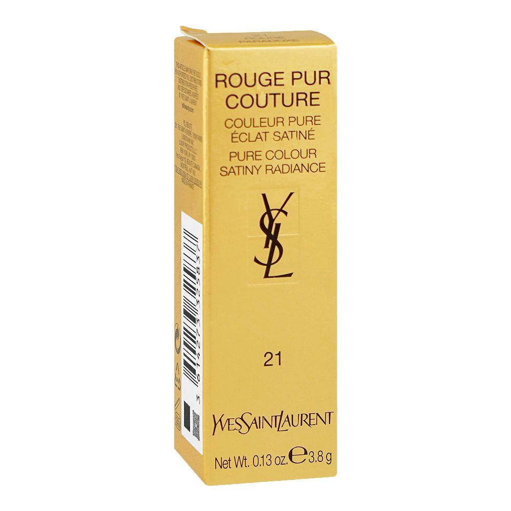 Yves Saint Laurent Rouge Pur Couture Satiny Radiance Lipstick, 3.8g, 21 Rouge Paradoxe - Image 2