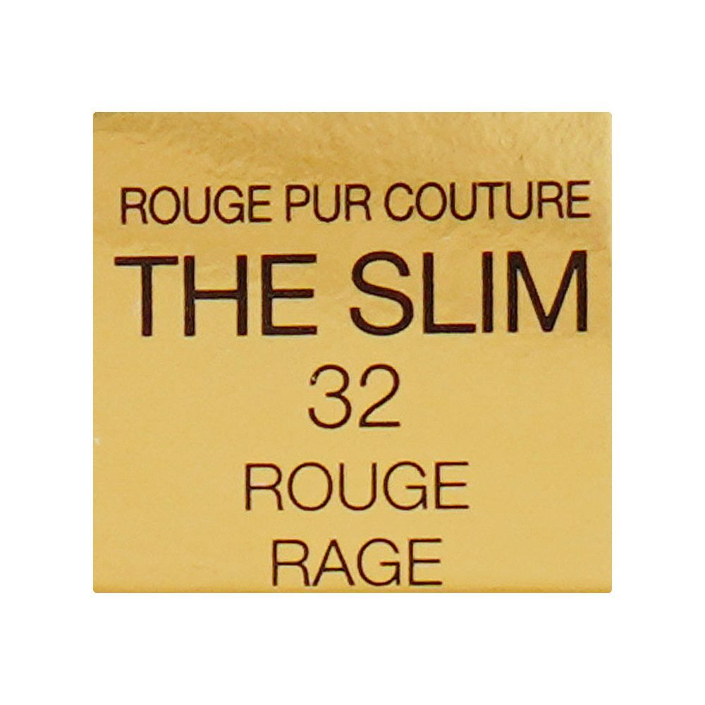 Yves Saint Laurent Rouge Pur Couture The Slim Leather Matte Lipstick, 2.2g, 32 Rouge Rage - Image 6