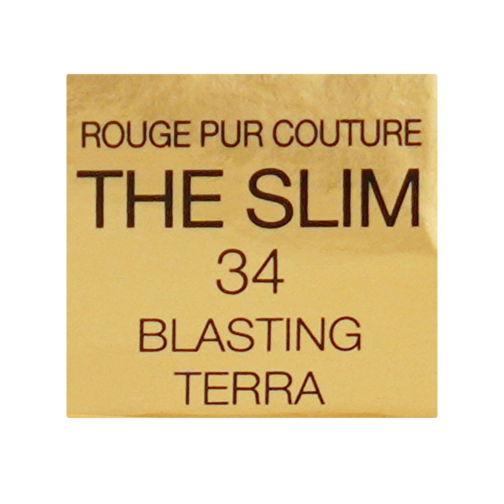 Yves Saint Laurent Rouge Pur Couture The Slim Leather Matte Lipstick, 2.2g, 34 Blasting Terra - Image 6