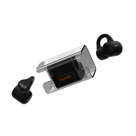 Faster Airvibe 2 Open Ear Design Wireless Earbuds, 5H Playtime, Black, FT01-A - Image 3