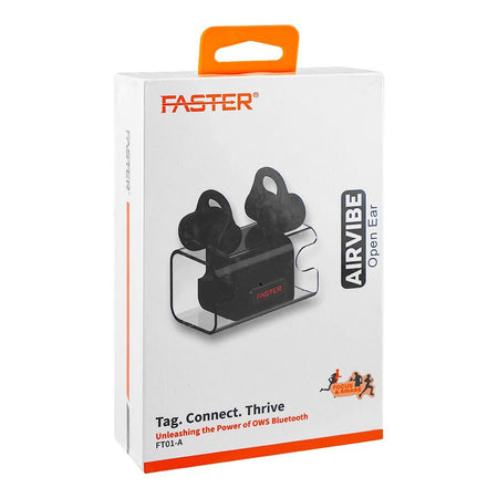 Faster Airvibe 2 Open Ear Design Wireless Earbuds, 5H Playtime, Black, FT01-A - Image 4