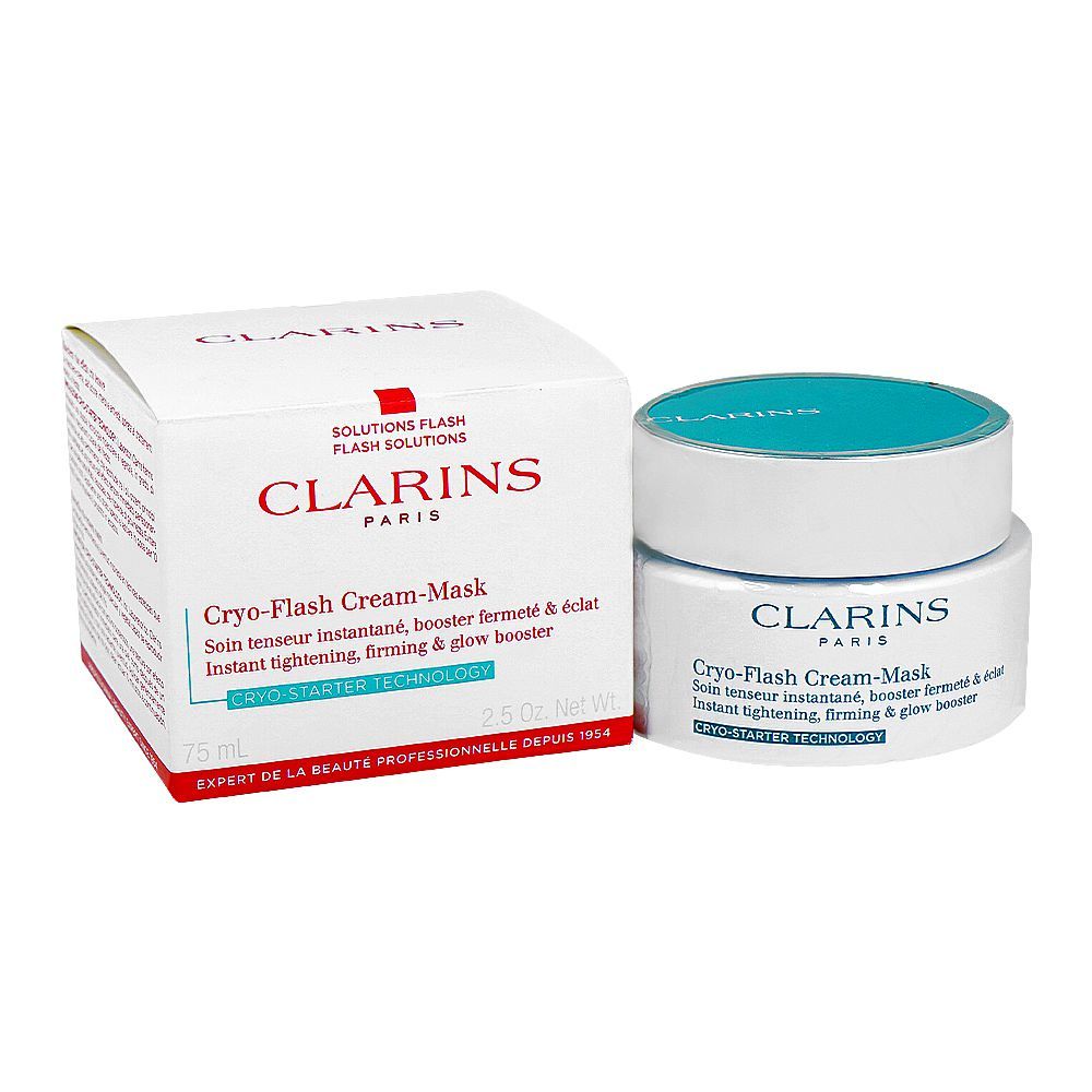Clarins Paris Cryo-Flash Pore Refining & Firming Gel-Cream Face Mask, 75ml - Main Image