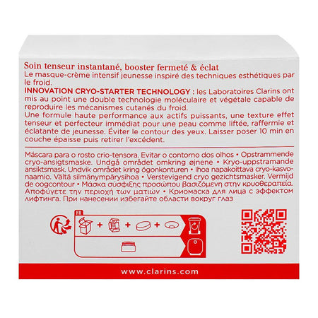 Clarins Paris Cryo-Flash Pore Refining & Firming Gel-Cream Face Mask, 75ml - Image 2