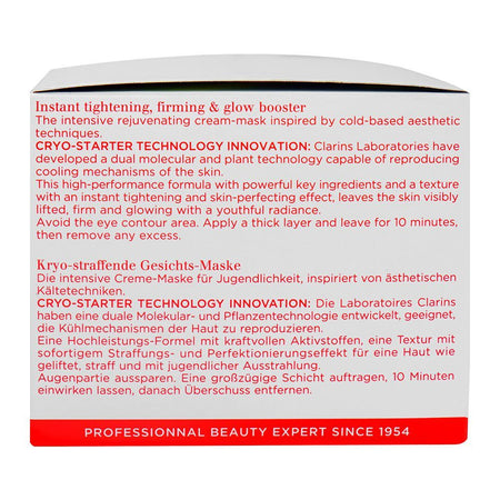 Clarins Paris Cryo-Flash Pore Refining & Firming Gel-Cream Face Mask, 75ml - Image 3
