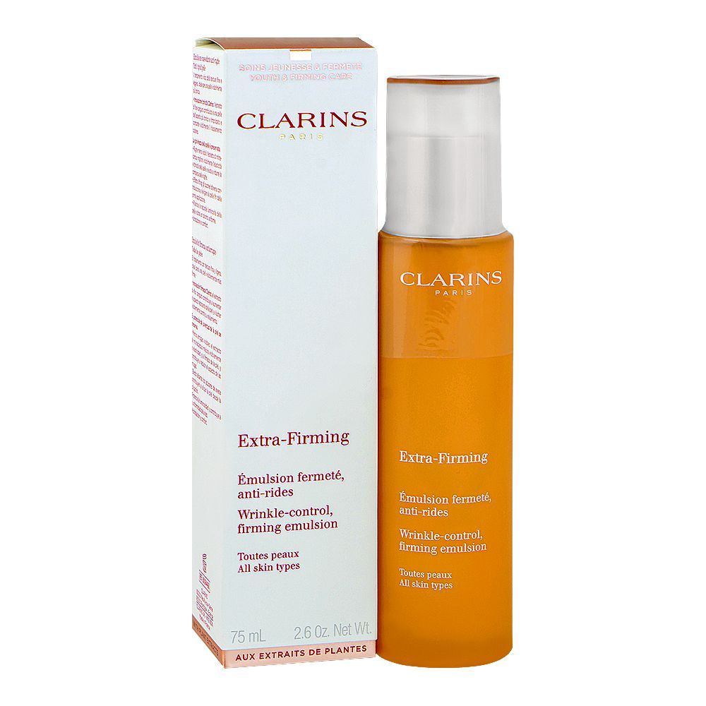 Clarins Paris Extra Firming Wrinkle Control Firming Emulsion, For All Skin Types, 75ml - Main Image