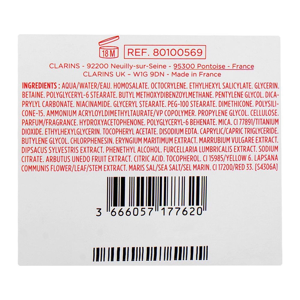 Clarins Paris Multi-Active SPF 15 Face Day Cream with Niacinamide+Sea Holly Extract, For All Skin Types, 50ml - Image 2