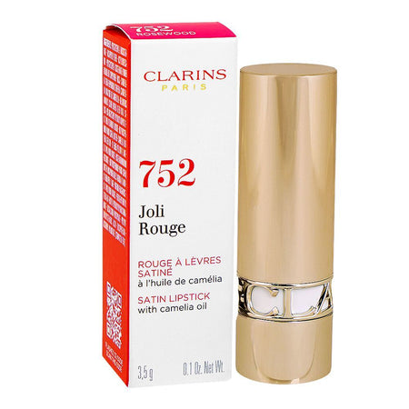 Clarins Paris Joli Rouge Satin Lipstick, 752 Rosewood, 3.5g - Image 2