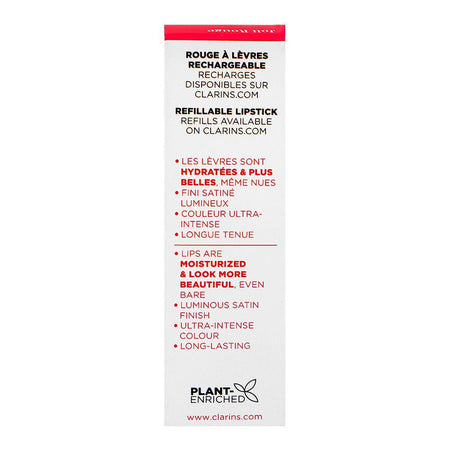 Clarins Paris Joli Rouge Satin Lipstick, 752 Rosewood, 3.5g - Image 3