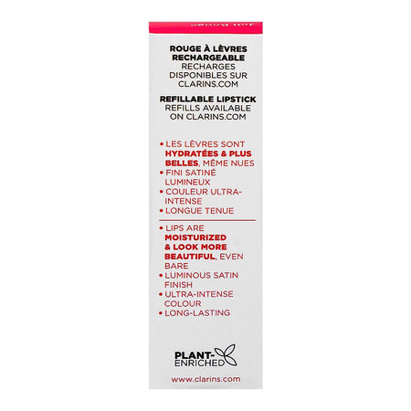 Clarins Paris Joli Rouge Satin Lipstick, 732 Grenadine, 3.5g - Image 3