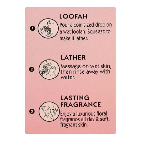 Lux Soft Rose Body Wash with French Rose & Almond Oil, Paraben Free, Free Loofah, 520ml - Image 6