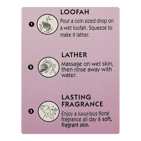 Lux Magical Orchid Body Wash with Black Orchid & Juniper Scent, Paraben Free, Free Loofah, 250ml - Image 6